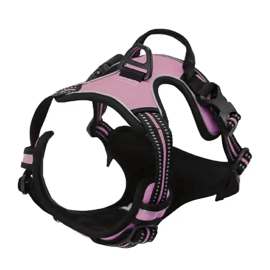 Leather Dog Collars and Harness Set for Medium and Small Dogs