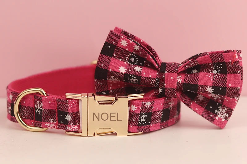 Dog Holiday Gift Set: Vest, Collar, Rope & Bow for Pets