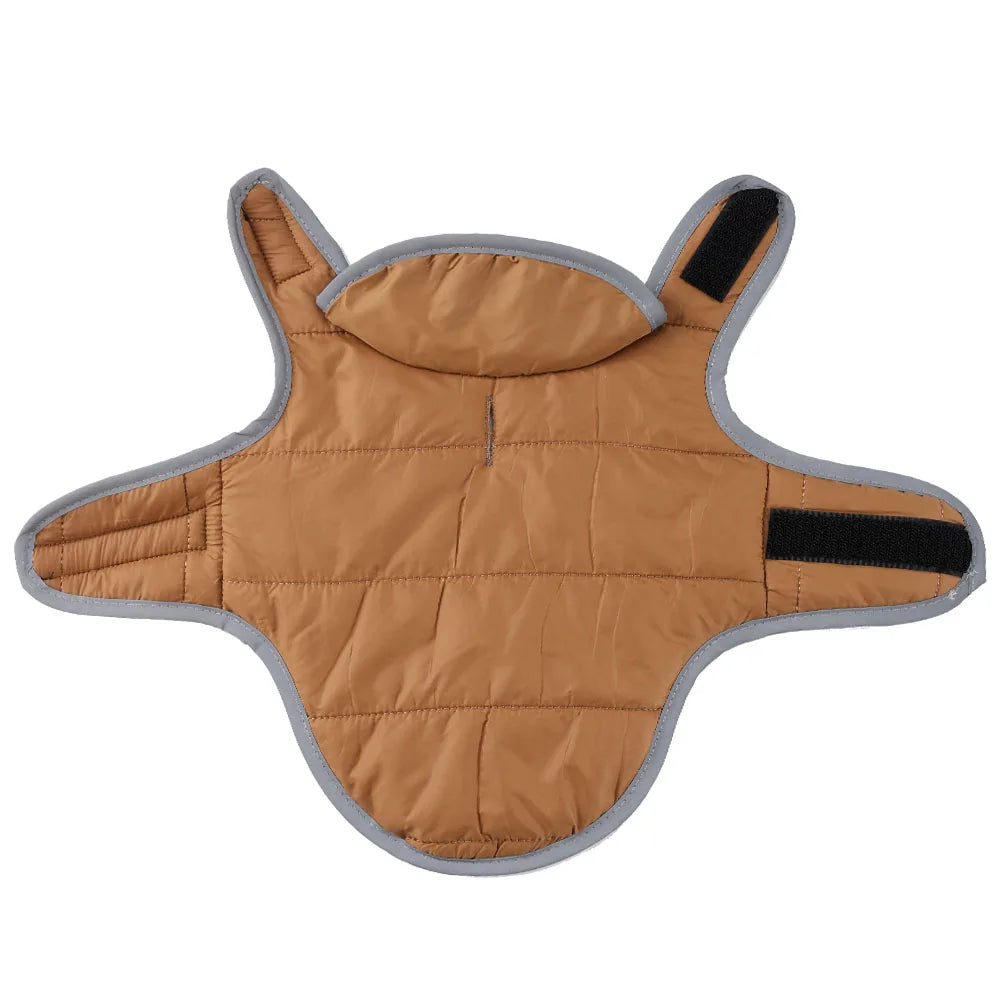 Reversible Waterproof Cat Jacket with Leash Hole for Winter