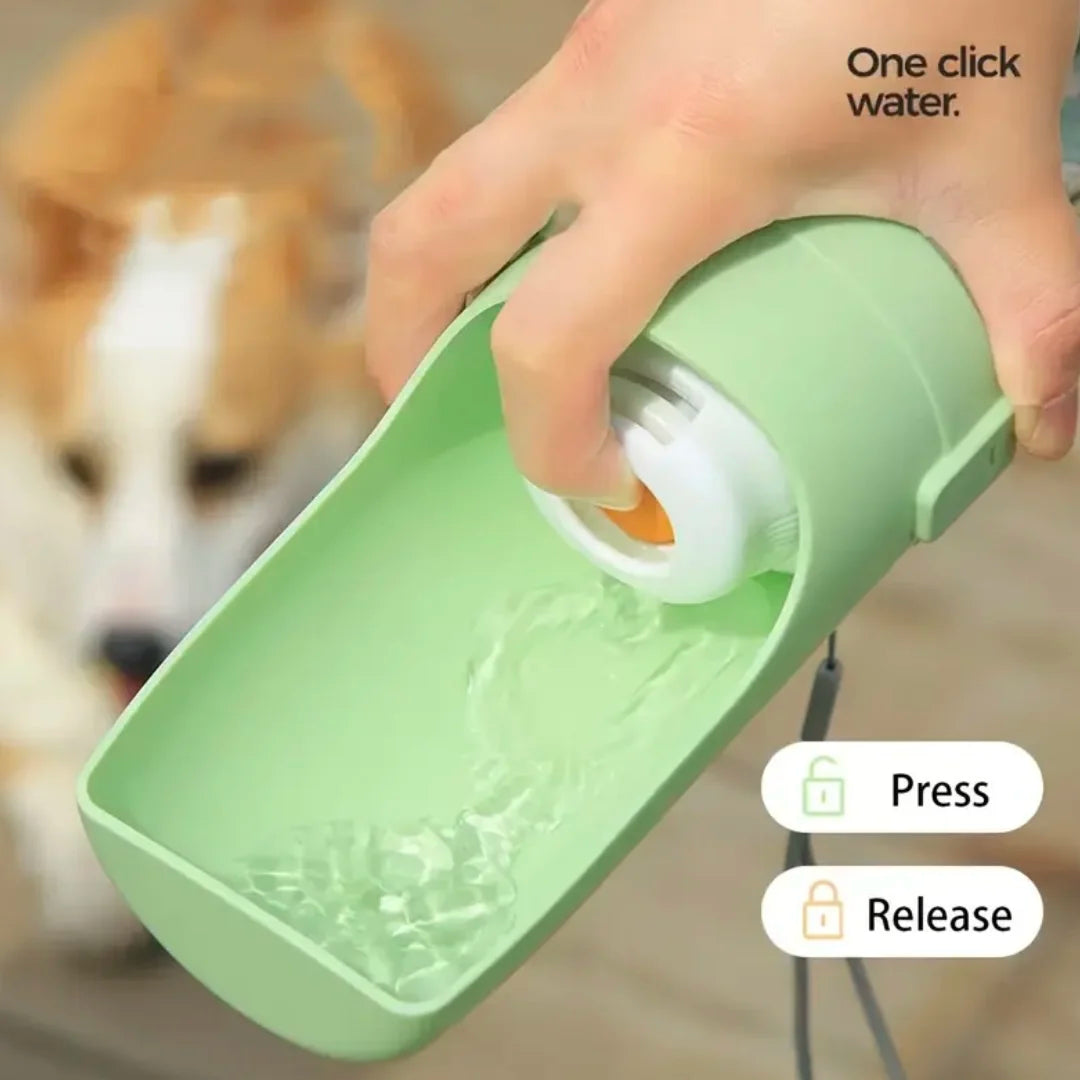 Portable 2-in-1 Pet Bowl and Water Bottle for Travel
