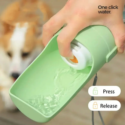 Portable 2-in-1 Pet Bowl and Water Bottle for Travel