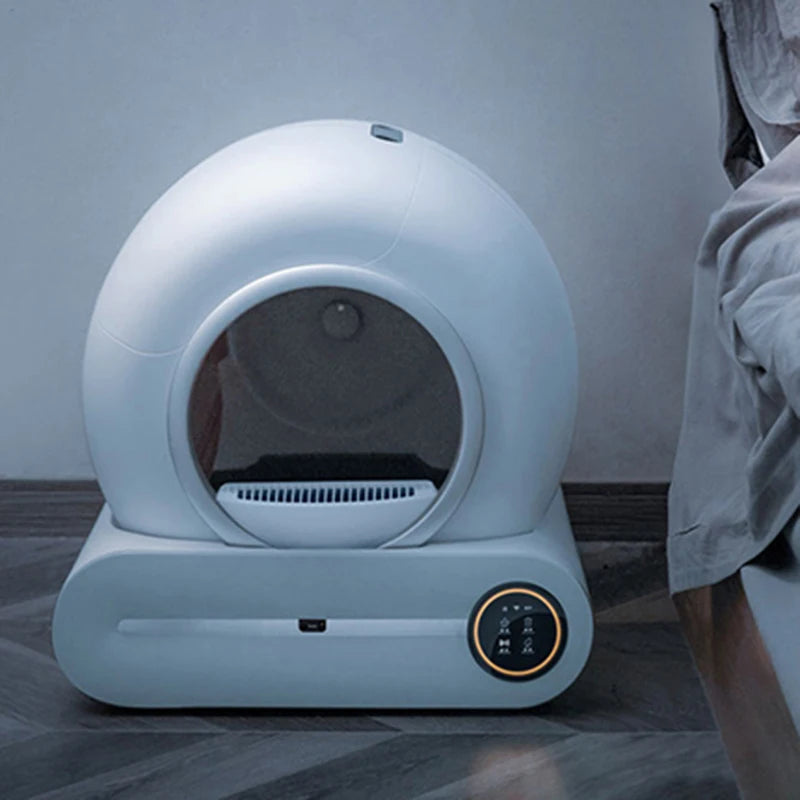 Self-Cleaning 65L Enclosed Cat Litter Box for Large Cats