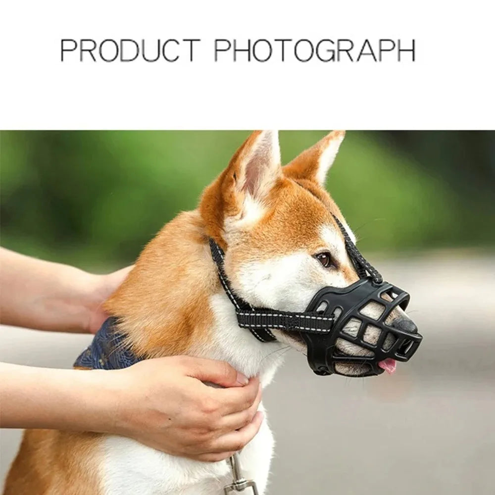 Breathable Soft Silicone Dog Muzzle for Chewing Prevention