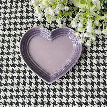 Heart-Shaped Ceramic Cat Bowl for Small Pets - Anti Vomiting