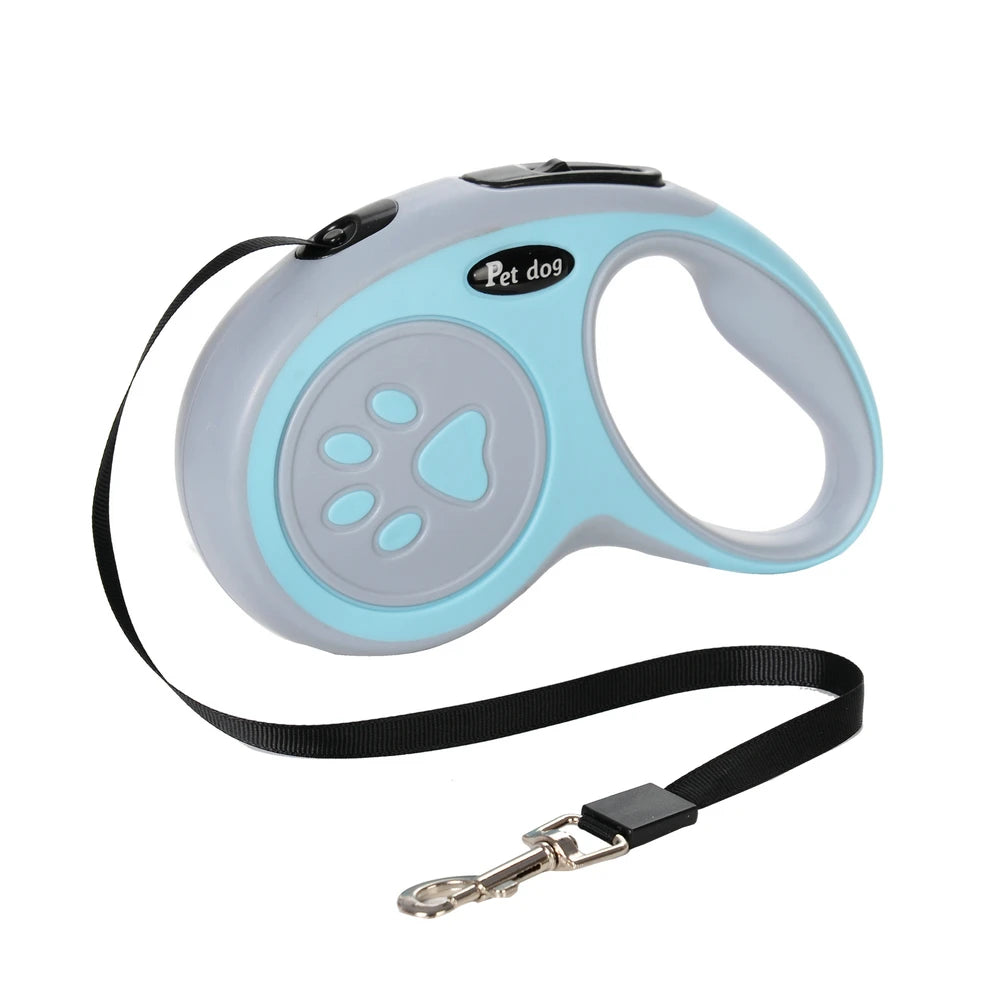 Automatic Retractable Dog Leash with Nylon Rope and Harness