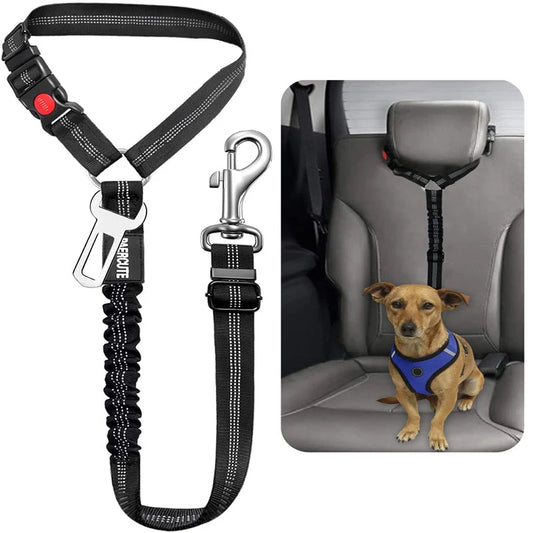Adjustable Dog Harness and Car Seat Belt for Pets