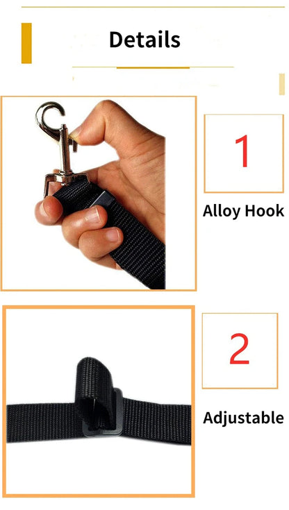 Adjustable Two-in-One Pet Car Seat Belt and Leash