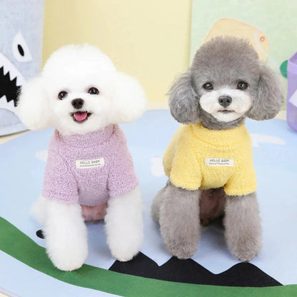 Warm Fleece Dog Coat - Winter Jacket for Small to Medium Dogs