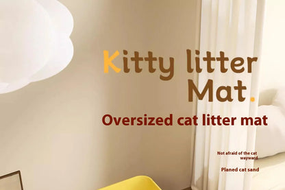 Extra Large Waterproof Cat Litter Mat - Non-Slip & Washable