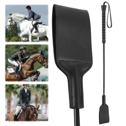 21-Inch Equestrian Training Horse Crop with Handle