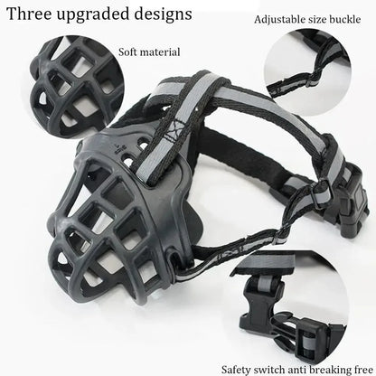 Breathable Soft Silicone Dog Muzzle for Chewing Prevention