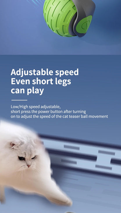 Interactive Smart Rolling Cat Toy - USB Rechargeable Ball