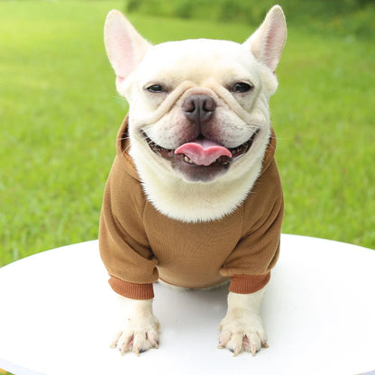 Warm Hooded Sweater for Small Dogs - Autumn & Winter Wear