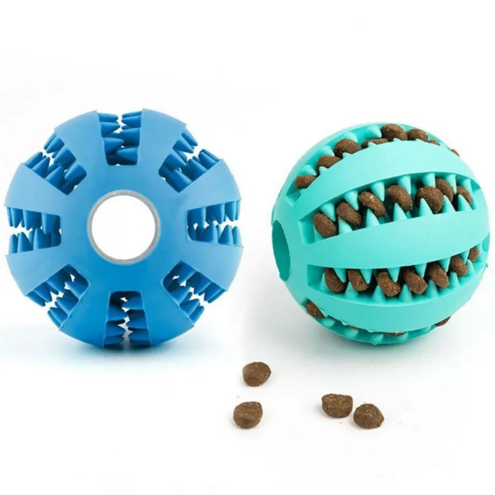 Natural Rubber Dog Chew Toy Ball for Teeth Cleaning