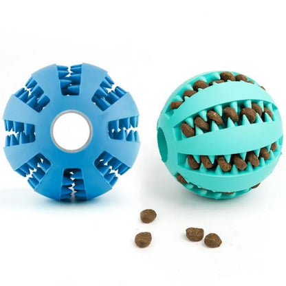 Natural Rubber Dog Chew Toy Ball for Teeth Cleaning