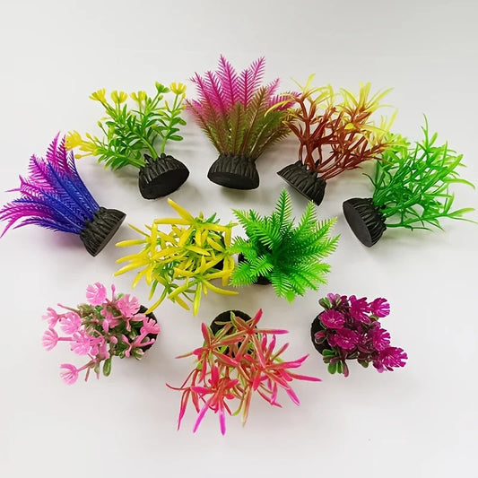 10pcs Lifelike Artificial Seaweed for Aquarium Landscaping