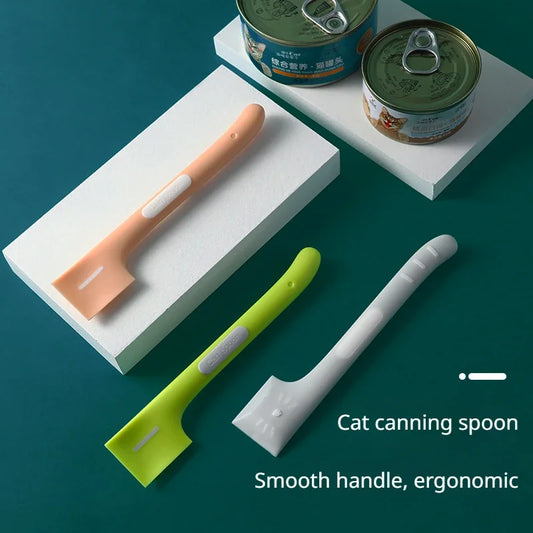 Long-Handled Cat and Dog Food Canning Spoon