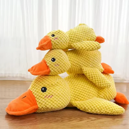 Interactive Plush Duck Toy for Puppies and Small Pets