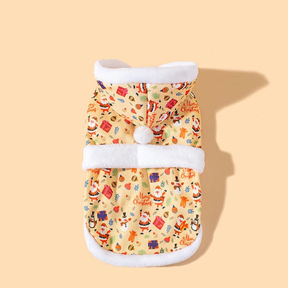 Cozy Cartoon Christmas Pet Clothes for Cats and Dogs