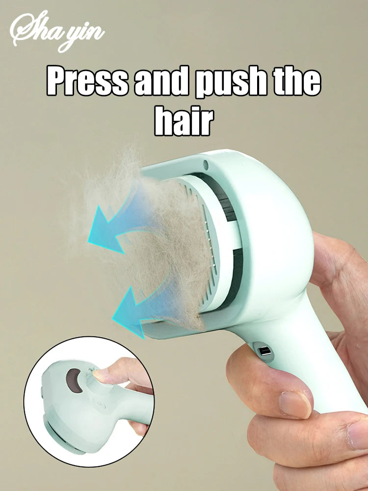 Steam Spray Grooming Brush for Dogs
