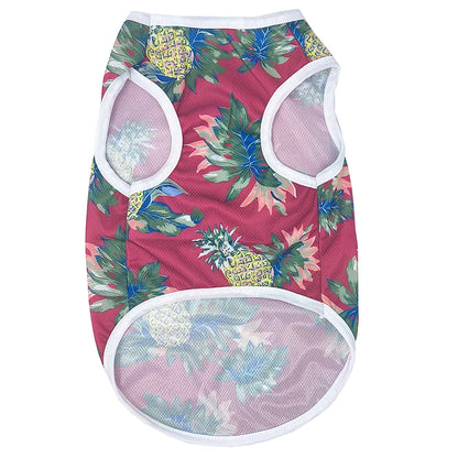 Summer Island Print Vest for Small Dogs and Cats