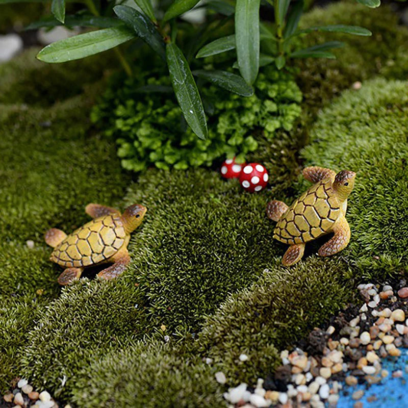 Mini Sea Turtle Resin Ornament for Aquarium Decor
