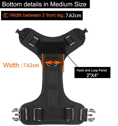 Tactical Dog Harness and Leash Set for All Breeds