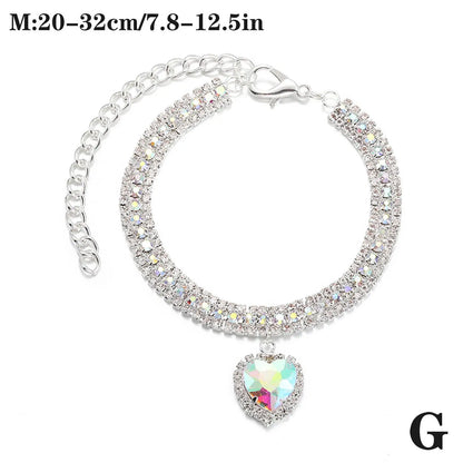 Rhinestone Crystal Pet Collar for Dogs and Cats