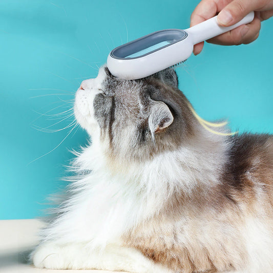 Cat and Dog Grooming Brush - Pet Hair Remover for Cats