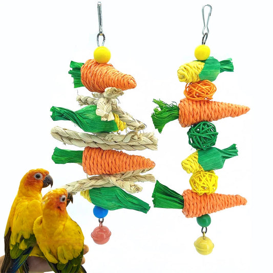 Hanging Chew Toy for Birds and Small Pets - Natural Vine Ball