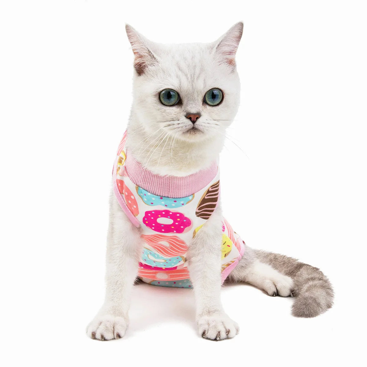 Breathable Cat Recovery Suit for Wound Protection