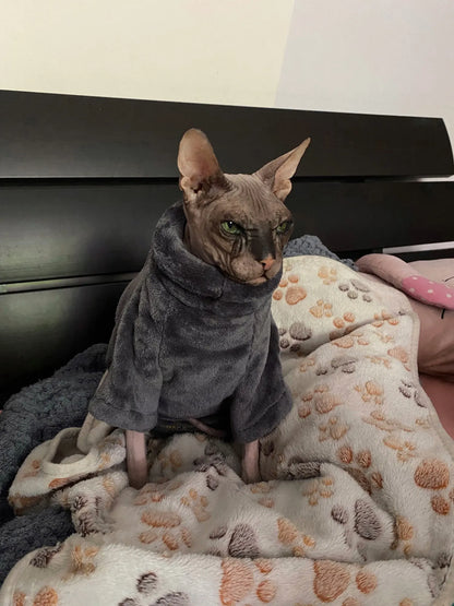 Sphynx Cat Sweater and Hoodie Outfit for Pets