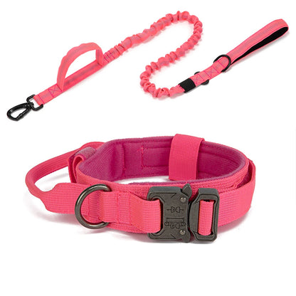 Durable Nylon Dog Collar and Reflective Leash Set