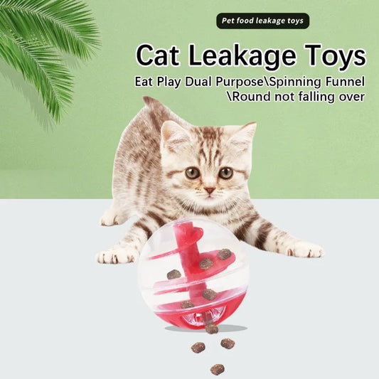 Cat Interactive Feeding Ball Toy for Bite Training and Play