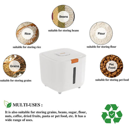 Airtight Cat and Dog Food Storage Bin with Locking Lid
