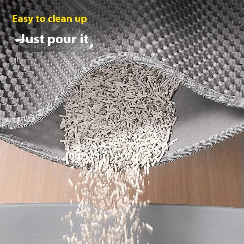 Extra Large Waterproof Cat Litter Mat - Non-Slip & Washable