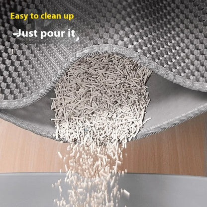 Extra Large Waterproof Cat Litter Mat - Non-Slip & Washable