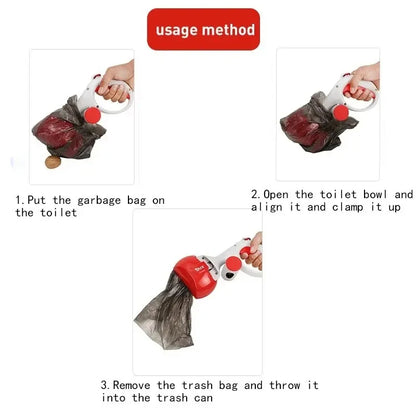 Portable Dog Poop Scooper with Bag Dispenser for Easy Cleanup