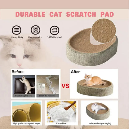 Oval Sisal Cat Scratching Pad and Sleeping Mat