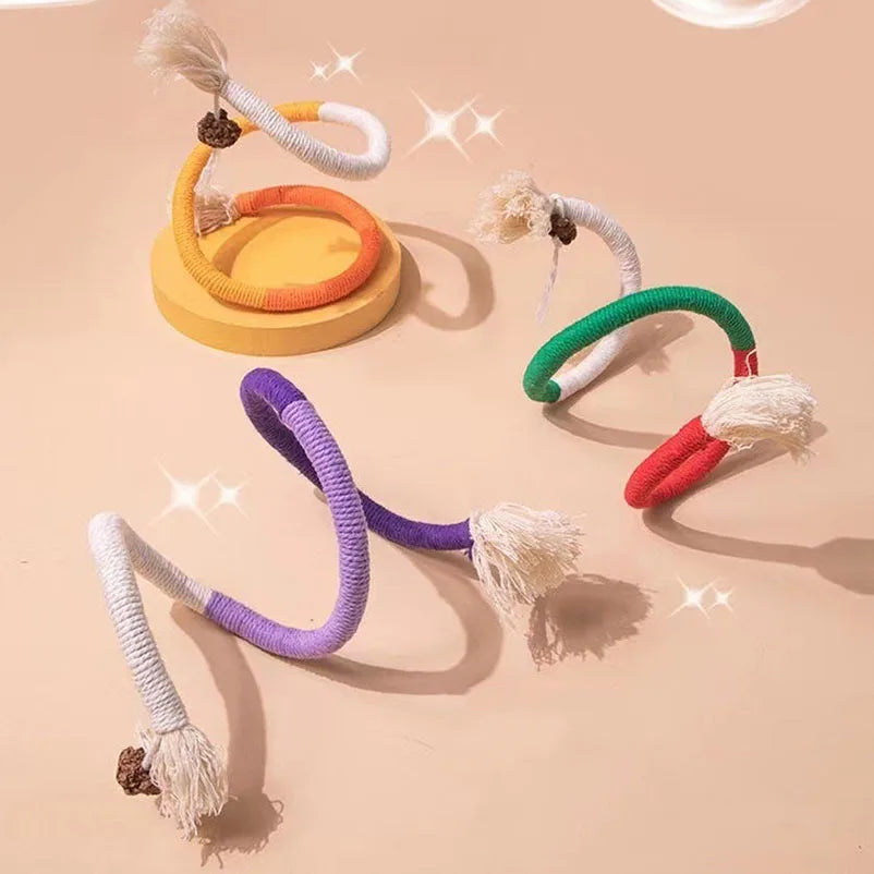 Chew-Resistant Cat Teaser Toys for Kittens and Playtime
