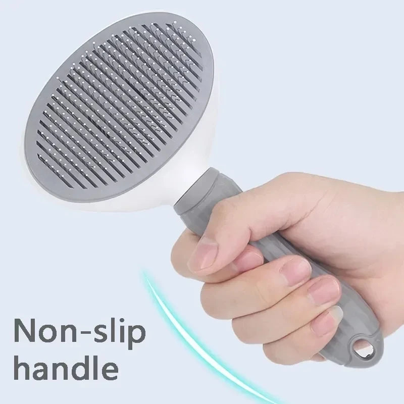Self-Cleaning Pet Brush for Dogs and Cats