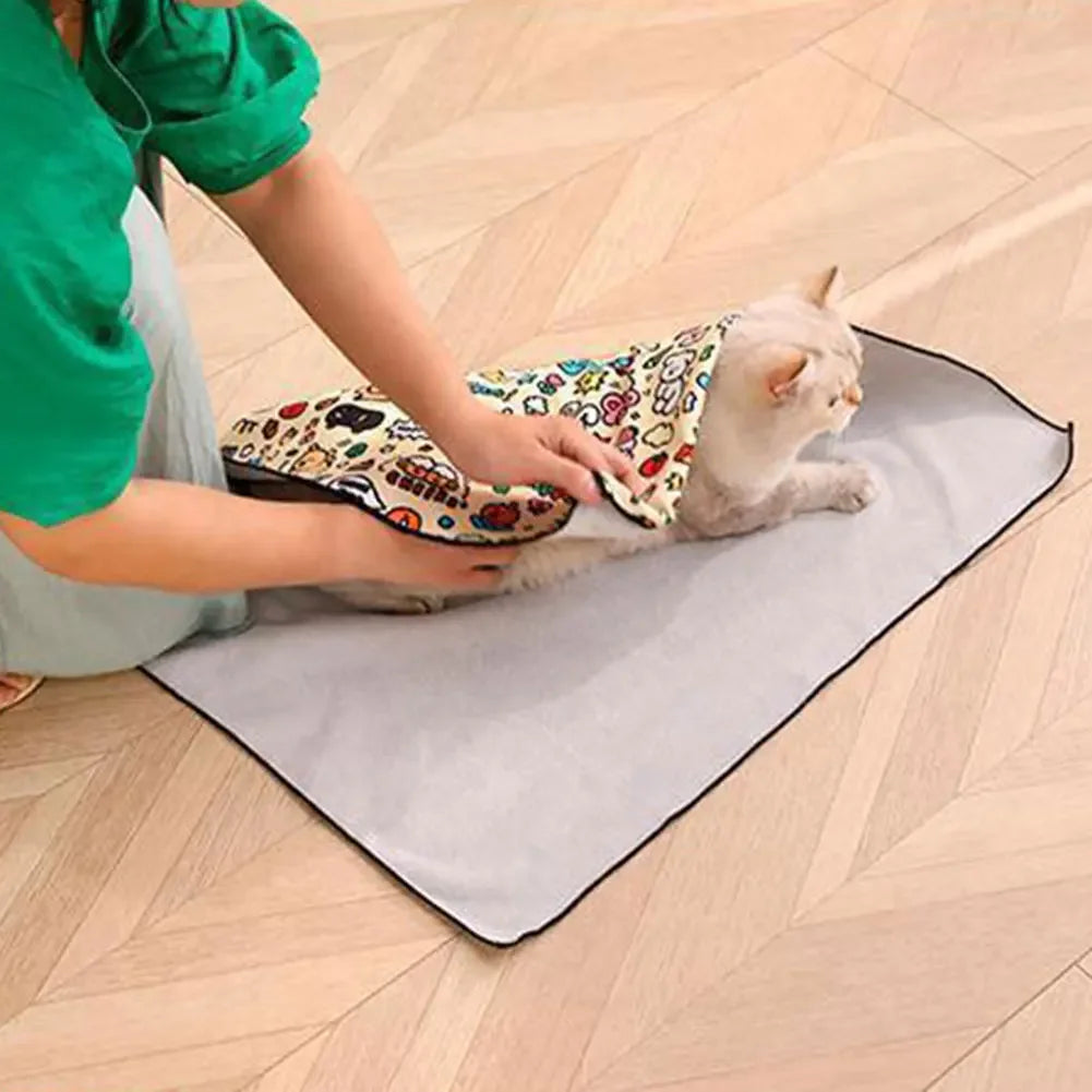 Self-Adhesive Cat Grooming Swaddle Wrap for Nail Care