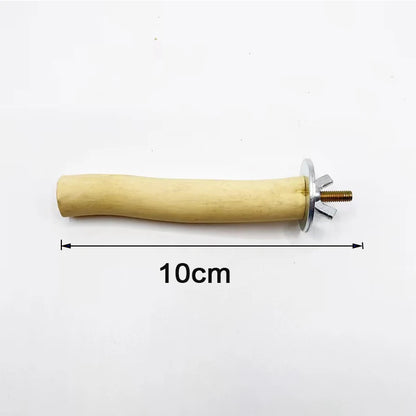 Natural Wood Bird Perch Swing for Parrots and Small Birds