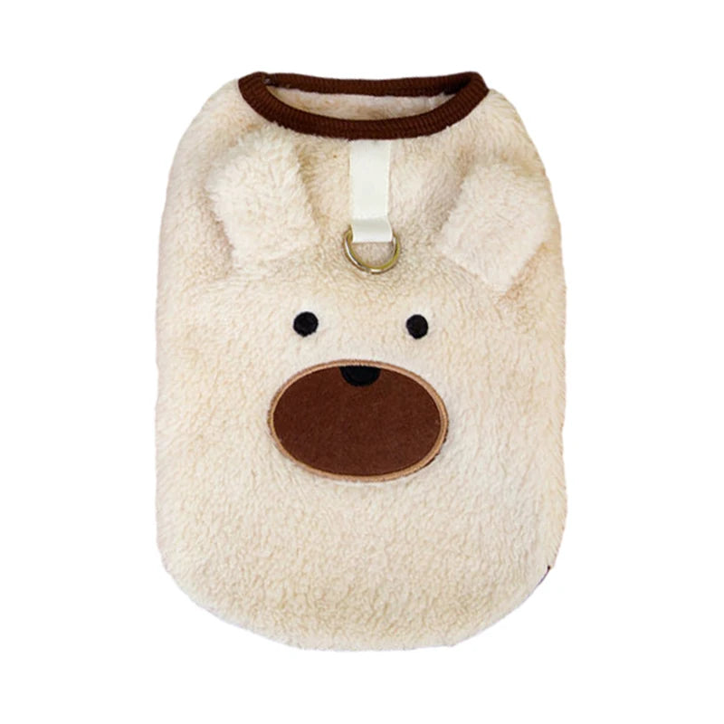 Warm Fleece Dog Sweater Vest for Small Breeds