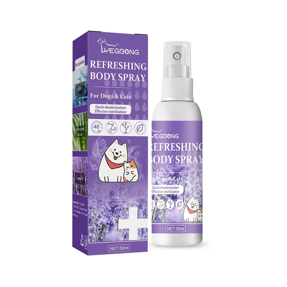 Lavender Oil Pet Deodorizer Spray for Dogs and Cats