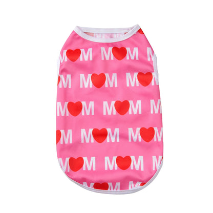 Summer T-Shirt Vest for Small Medium Dogs and Cats