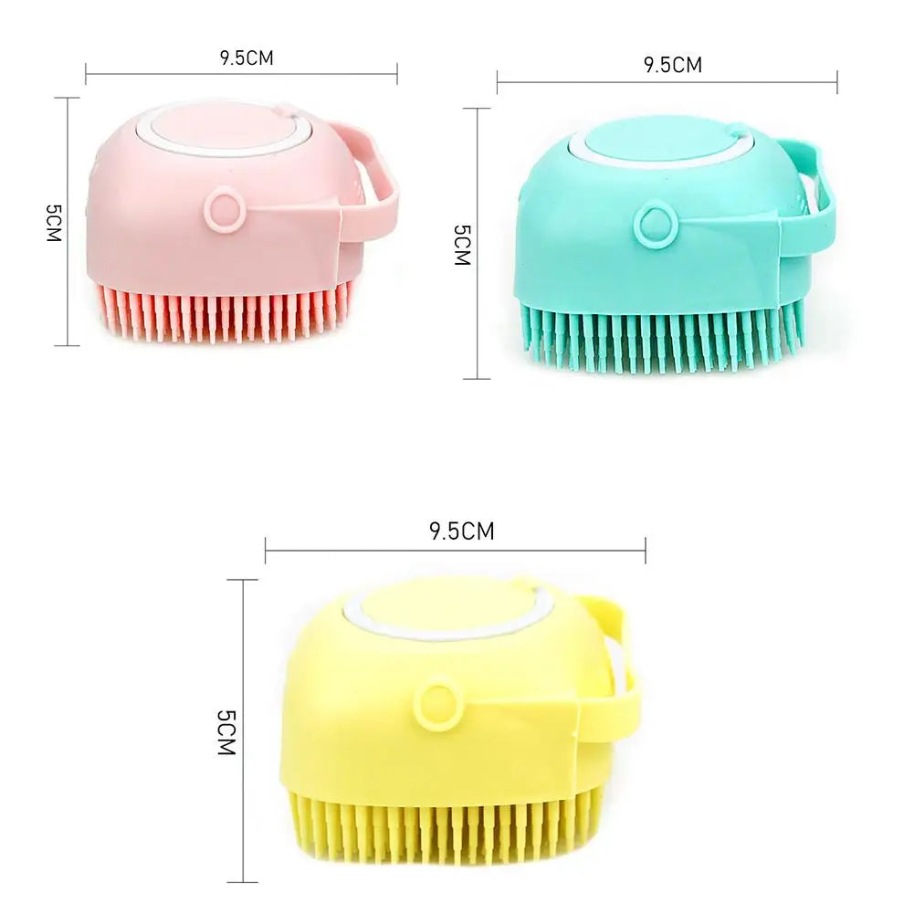 Silicone Dog Shampoo Brush for Short-Haired Pets