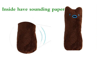 Plush Rattling Cat Toy - Multicolor Chew & Interactive Puzzle