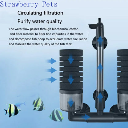 Biochemical Sponge Filter for Fish Tank Air Pump