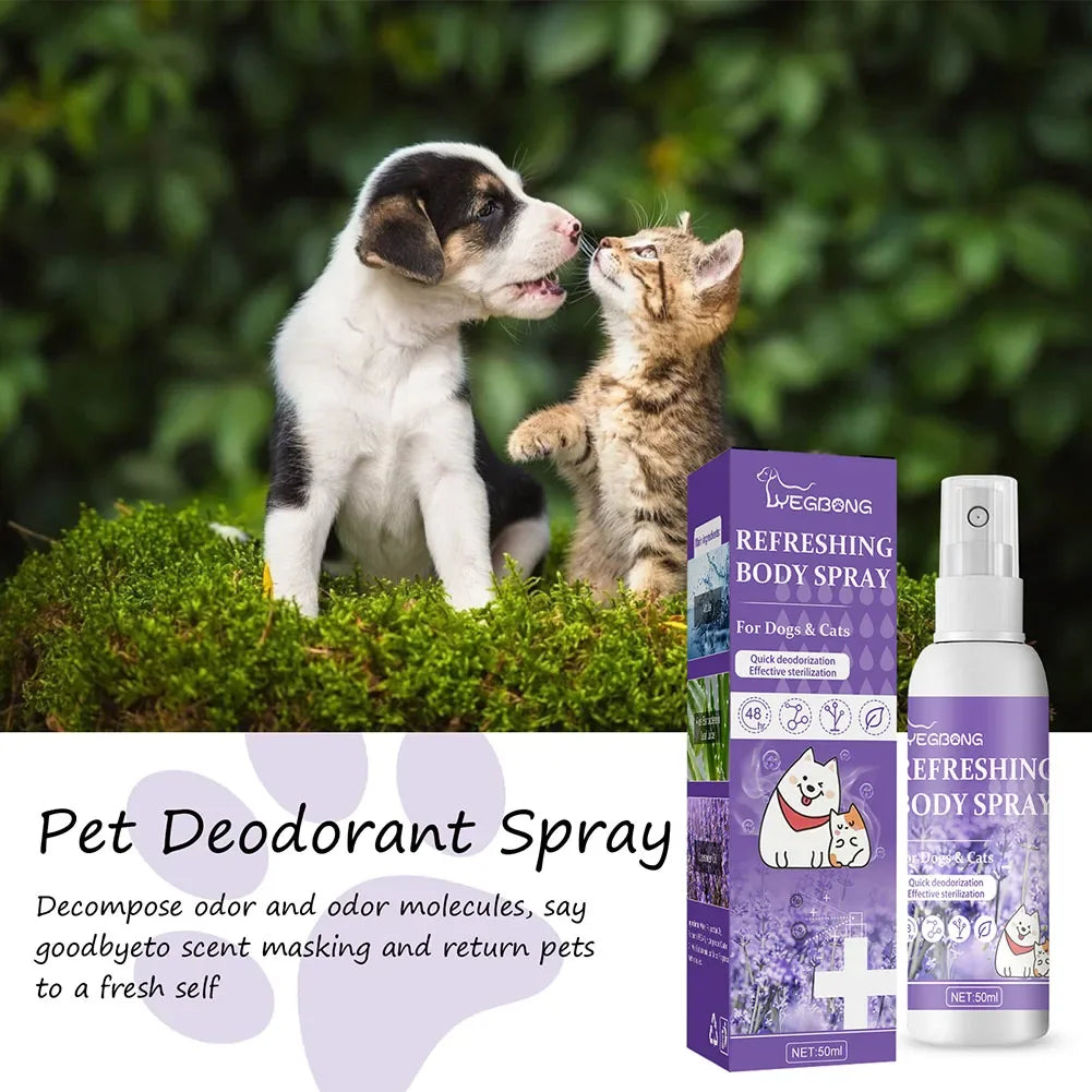 Lavender Oil Pet Deodorizer Spray for Dogs and Cats